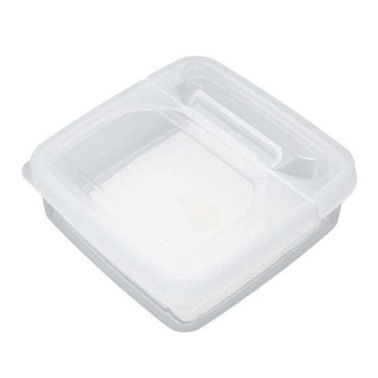 Boîte De Rangement Pour Fromage – Couvercle Rabattable – Contenant à Tranches – Plastique Transparent