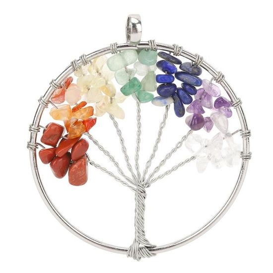 Pendentif Arbre De Vie En Quartz Cristal De Roche - Collier Ou Pendentif Seul, Neuf Avec étiquette