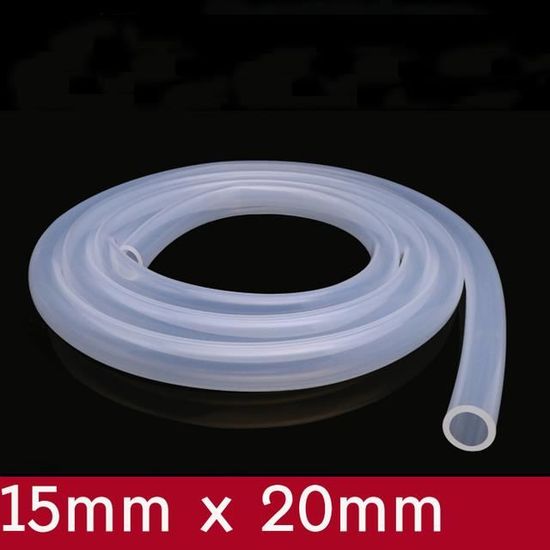 Tuyau pneumatique en silicone - Tuyau en caoutchouc de silicone - Tuyau à air comprimé - Tuyau d'eau pour air, eau, carburant, huile (3 m, 13 x 18 mm