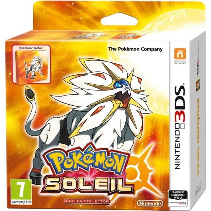 Pokémon Soleil Fan Edition Jeu + Steelbook Jeu 3DS
