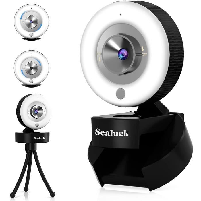 Webcam Cam Caméra HD 1080p Avec Couvercle De Confidentialité Support USB Pour  PC De Bureau Ordinateur