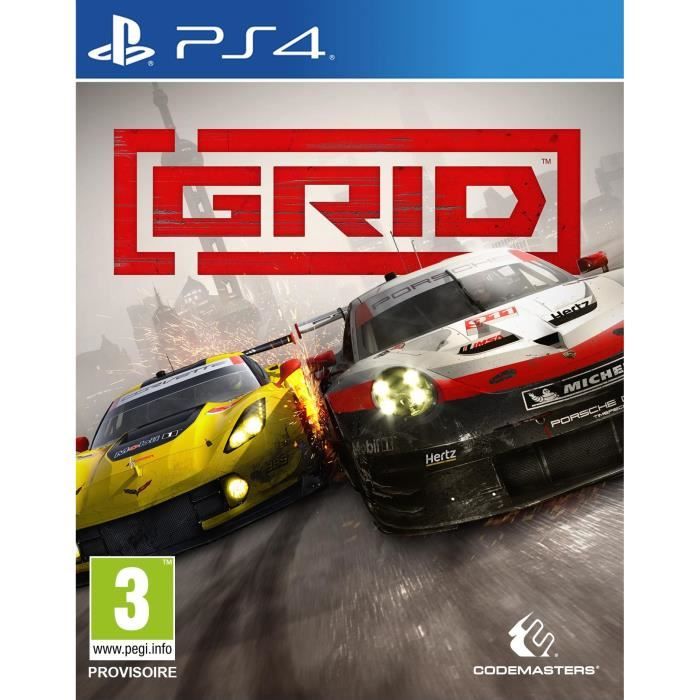 GRID - Jeu PS4 - CodeMasters - Des voitures mythiques - Circuits