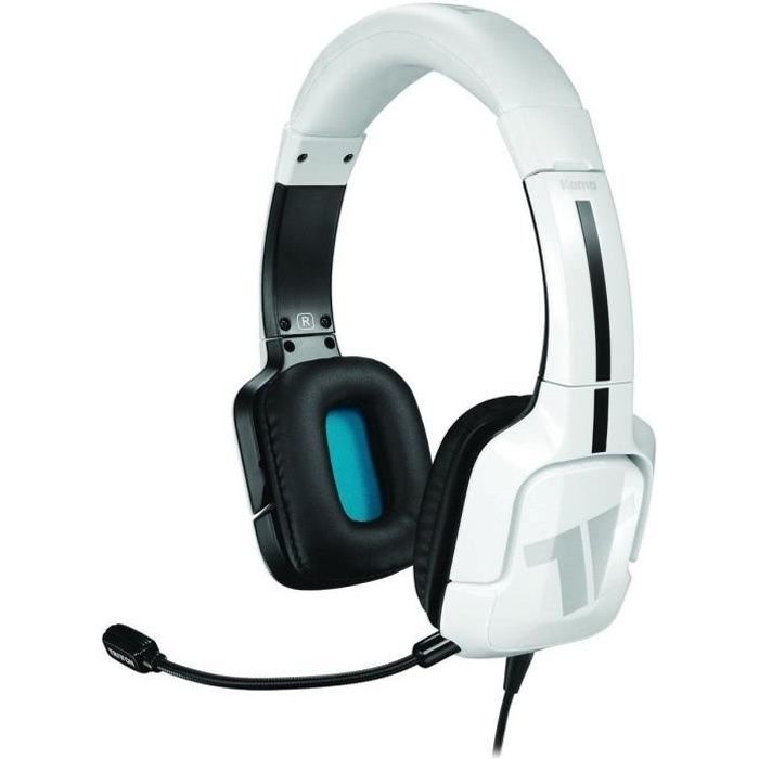 Casque-micro TRITTON KAMA+ blanc compatible PS5, PS4, XBOX, PC - Casque circum-aural avec microphone et suppression du bruit
