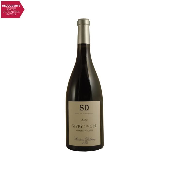 Givry 1er Cru Vieilles Vignes Rouge 2020 - 75cl - Sandrine Delétang et Fils - Vin AOC Rouge de Bourgogne - Cépage Pinot Noir