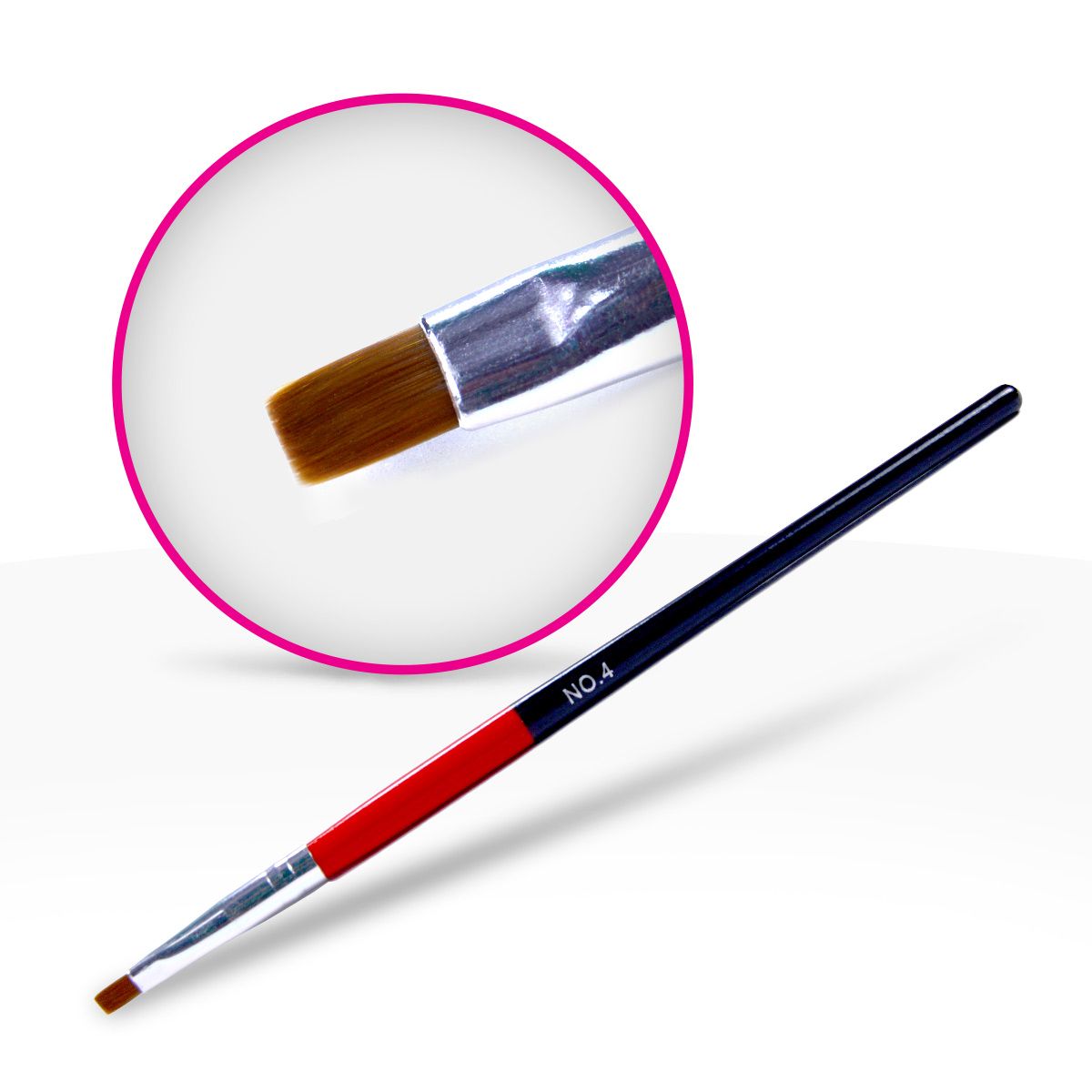 Pinceau Gel Taille 4 Droit
