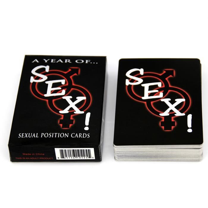 Jeu de carte,54 pièces-ensemble positions sexuelles jouant des cartes en papier par an de sexe pour adulte sexy jeu de cartes
