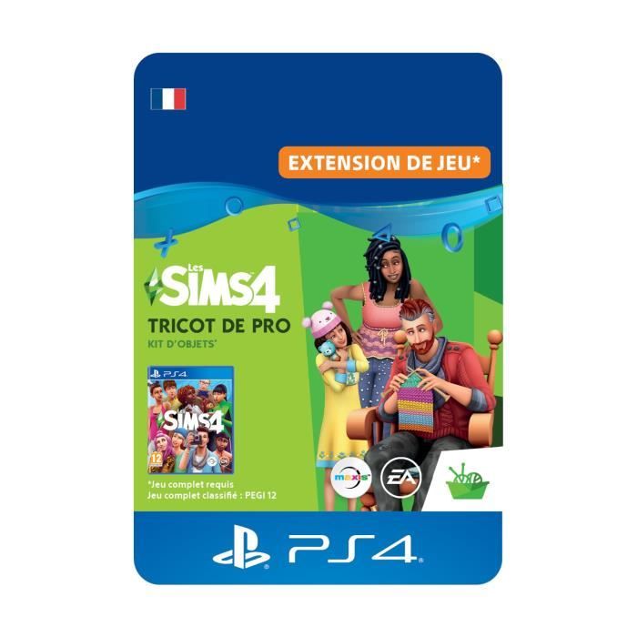 DLC Les Sims 4: Tricot de Pro - Kit d'Objets - Code de Téléchargement PS4