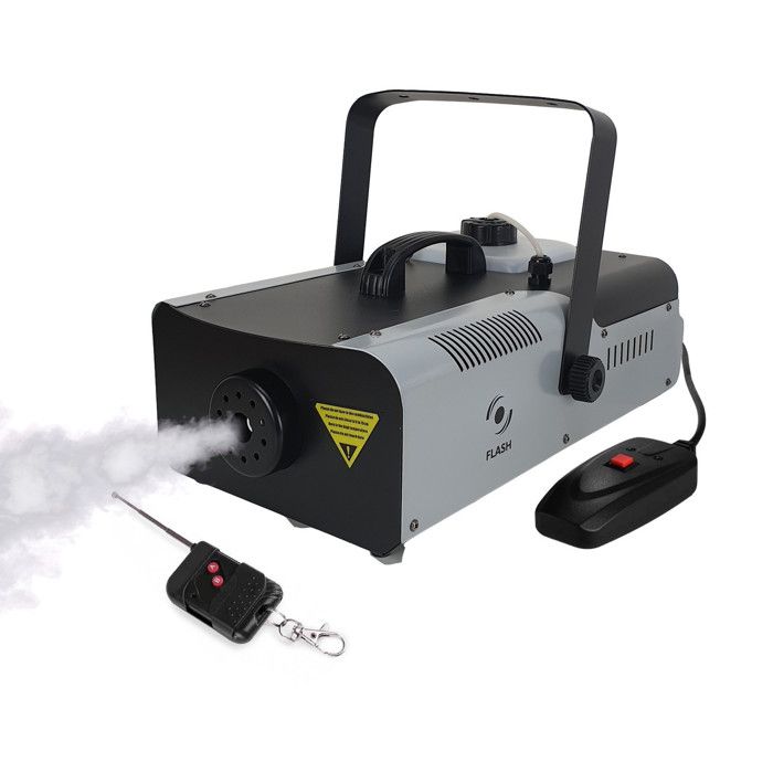 Machine à fumée Flash FLM2000 2000W - Capacité 2L + 2 Télécommandes et étrier de fixation