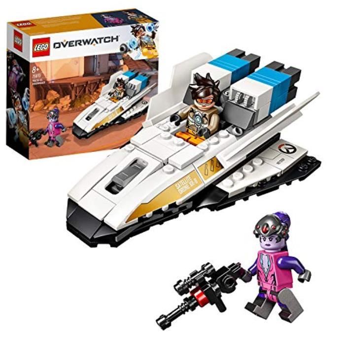 Jeu D'Assemblage LEGO F4MUI 7597 Kit de construction Overwatch Tracer & Widowmaker, multicolore