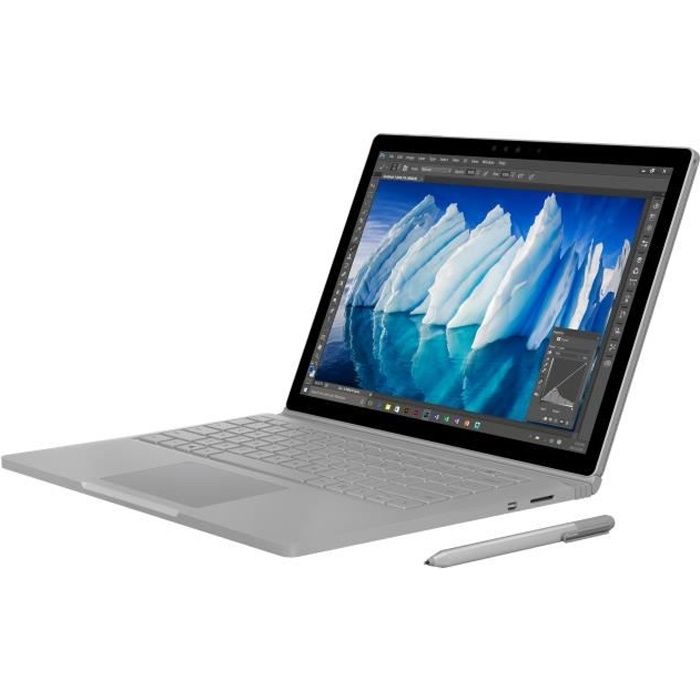 Microsoft Surface Book with Performance Base Tablette Core i7 Win 10 Pro 64 bits 16 Go RAM 512 Go SSD 13.5- écran tactile Wi-F10