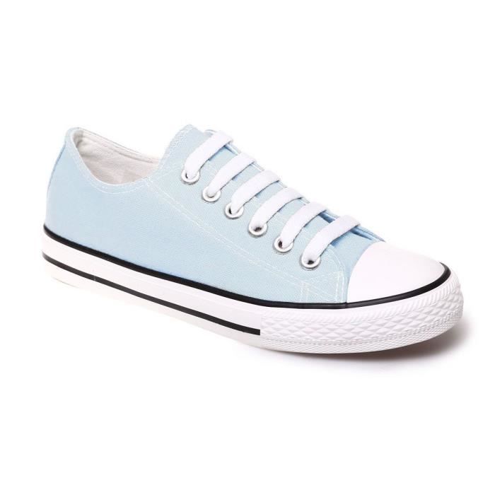 Tennis basses bleu ciel