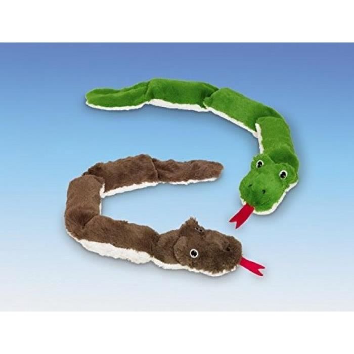 NOBBY SUPER SOLIDE SERPENT JOUET EN PELUCHE POUR CHIEN VERT 85 CM