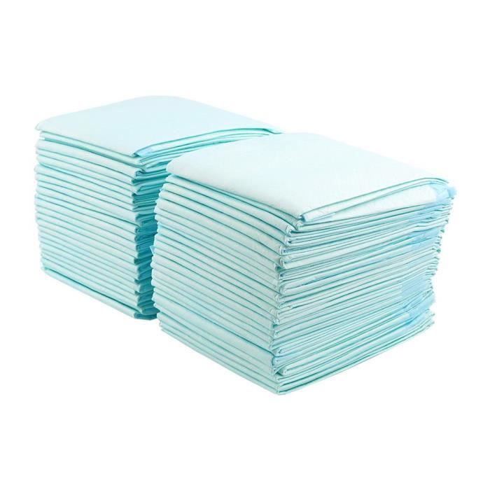 100Pcs 60x45cm Tapis Educateurs Super-absorbance APPRENTISSAGE DE PROPRETE Formation Pads Pet Alèse Toilettes Pour Chien