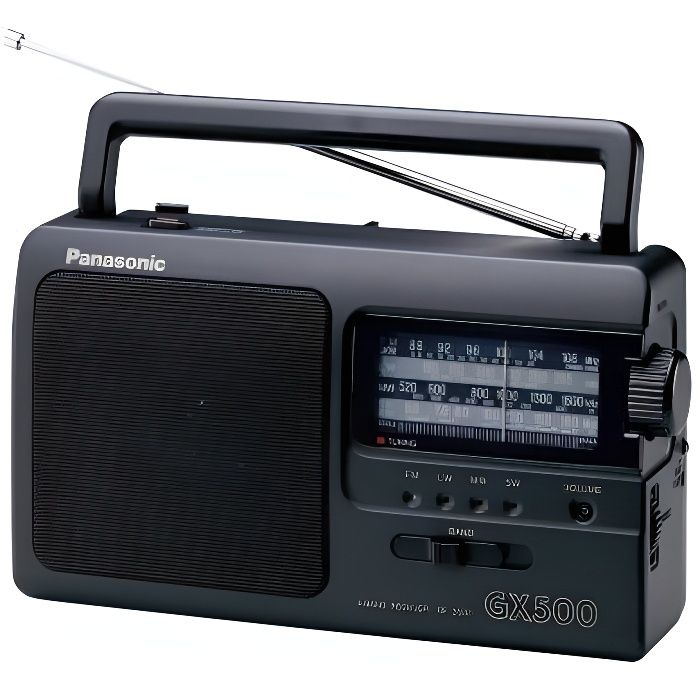 PANASONIC RF-3500 Radio portable Analogique FM/AM - Pile ou secteur - Noir