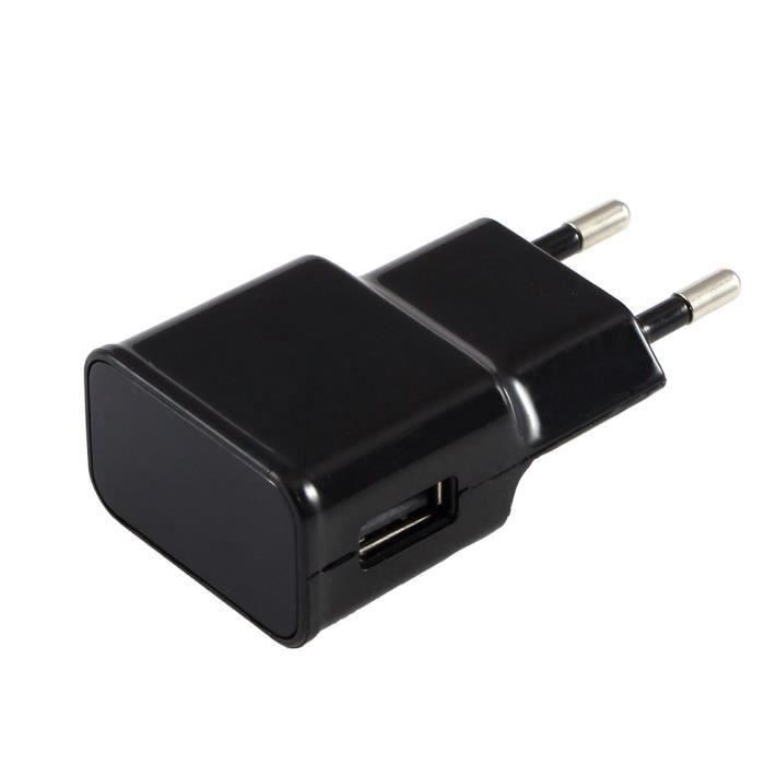 [Compatible Samsung Galaxy ALPHA-COREPRIME-GRANDPRIME] Chargeur Secteur Noir Port Micro USB Prise Murale [Phonillico®]