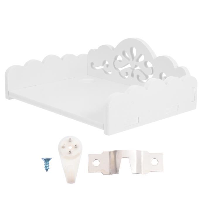 Support de rangement mural en bois 1pc, support creux pour articles divers pour la maison (petit) BIBLIOTHEQUE