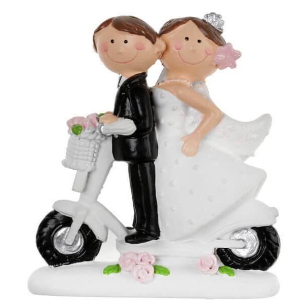 Figurine mariage scooter (x1) REF/5423