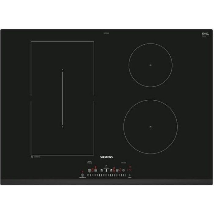 Siemens - plaque de cuisson induction 70cm 4 feux 6900w noir - ed731fsb5f
