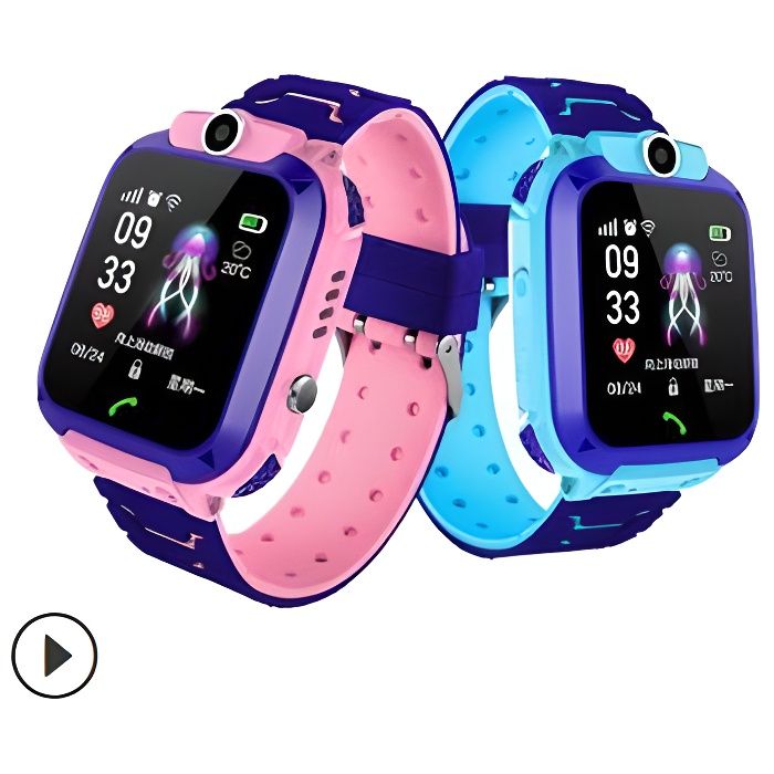 Enfants Enfants Montre Intelligente Écran Tactile Caméra À Distance SOS Appel Anti-perte Tracker Poignet 2G Réseau