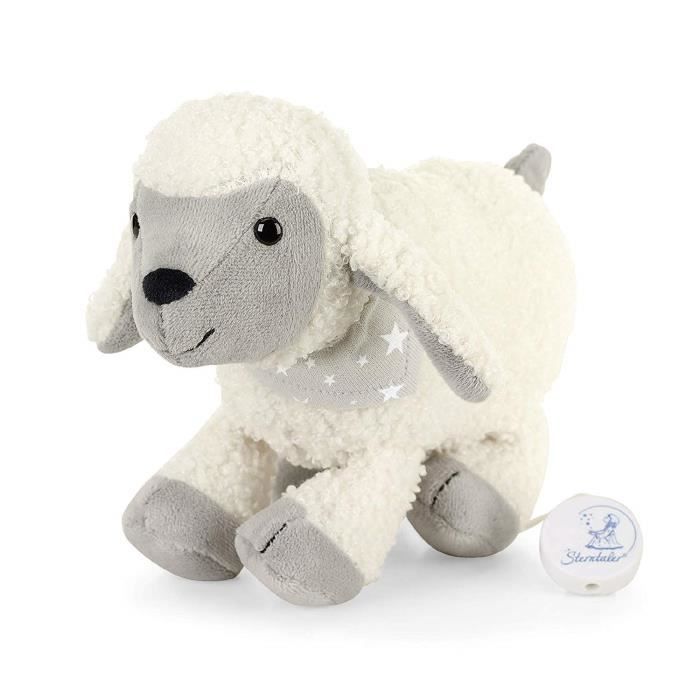 Sterntaler Peluche Musicale, Mouton Stanley en Peluche, Boîte À Musique Intégrée, Taille: M, Beige 3324