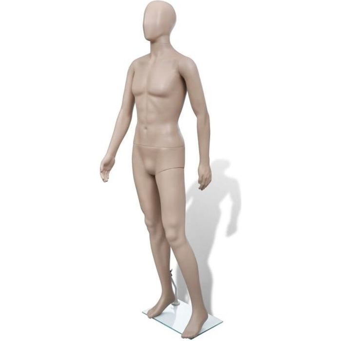 vidaXL Mannequin de vitrine Homme Tête ronde