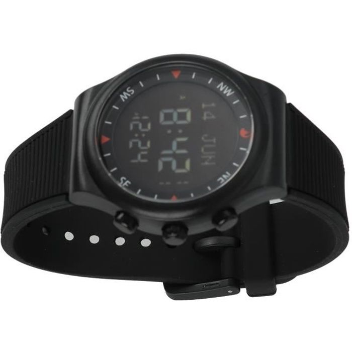 VINGVO montre de prière Nouveau Sport moderne Azan Muslim Black Watch dans le monde entier Prayer Time Compass Alarm