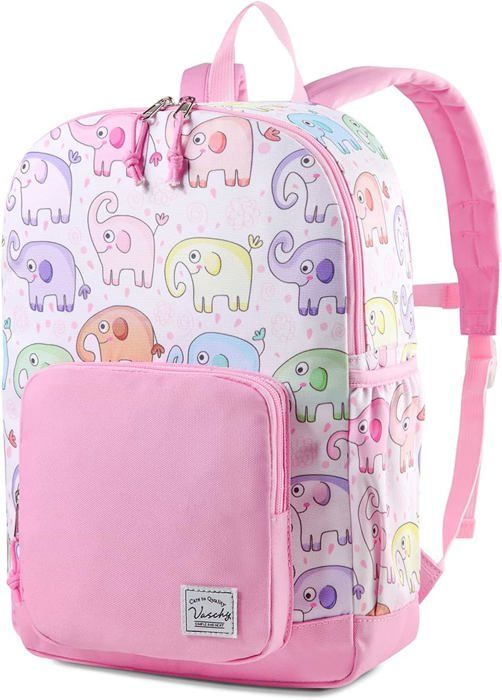 Cartable Fille Primaire Amythe – Sac à Dos Léger 650 G, Imperméable, Bandes Réfléchissantes, Rose