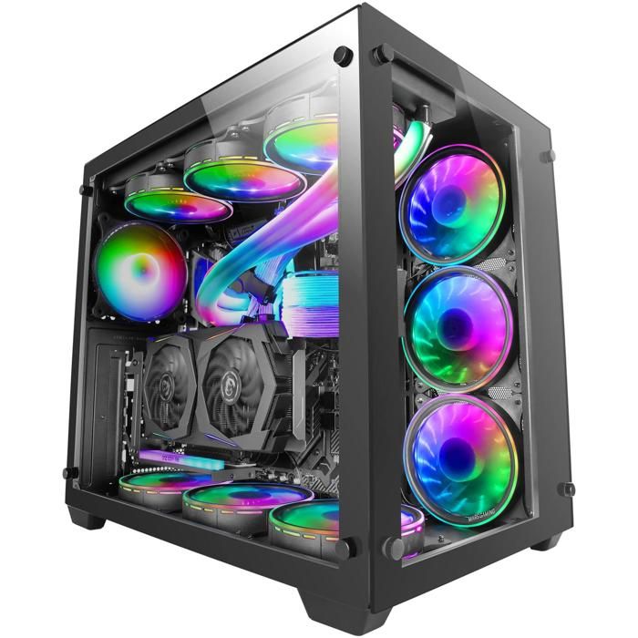 Boitier PC – Mars Gaming – MCV3 – E-ATX – Double vitrage – Capacité XXL