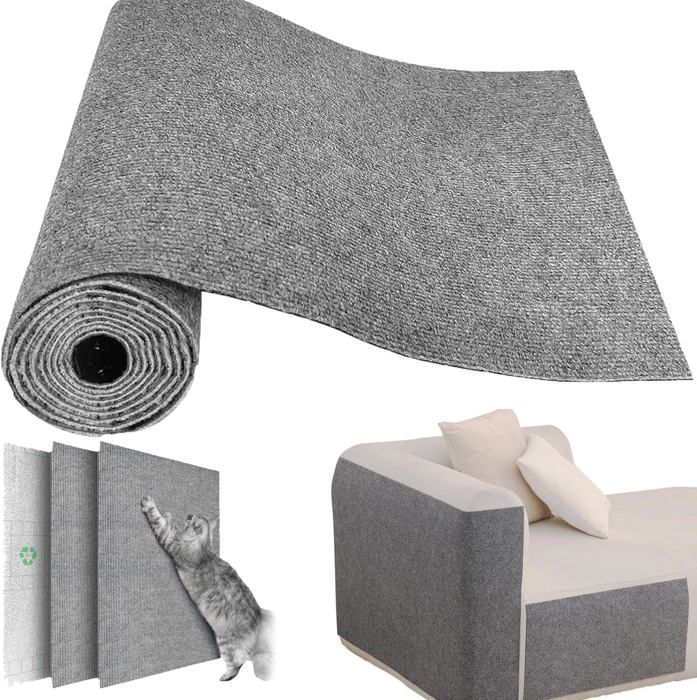 Comparer les prix de Tapis Griffoir Pour Chat,Protection Canape Chat Anti Griffe,Tapis À Gratter Pour Chat,Protecteur De Rayure Chat Protecteurs,Griffo