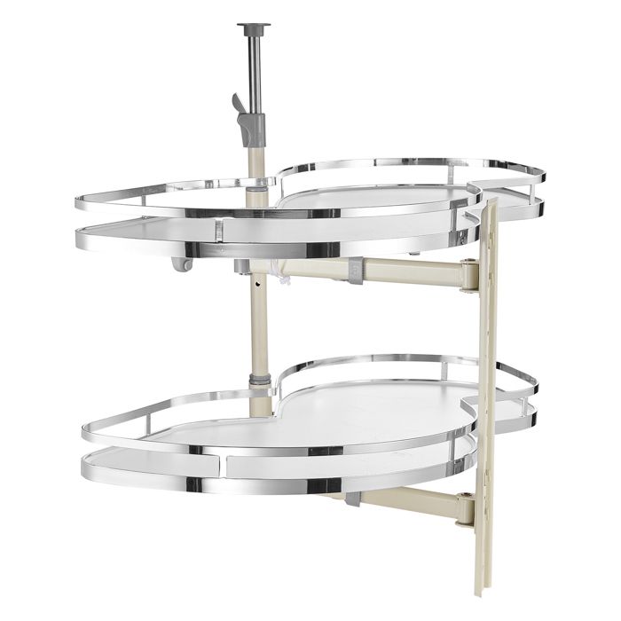 Étagère pivotante pour meuble dangle - VEVOR - DG-668R - Hauteur réglable 2 niveaux - Paniers 800×400×60 mm - 32 kg