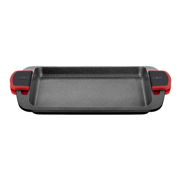 BRA Bistro Plancha 40 cm en fonte daluminium antiadhésive trois couches full induction compatible tous feux dont induction