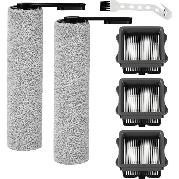 Kit De Rechange Pour Tineco IFloor Y2 - Brosse Rouleau Et Filtres - Nettoyage Humide/sec - Lavable Et Réutilisable
