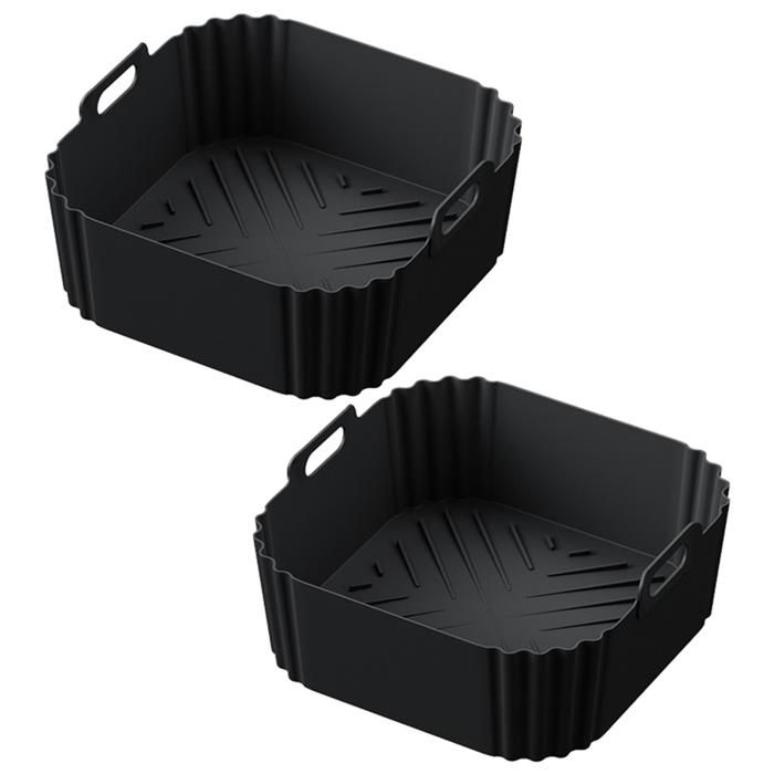 8 PCS Caoutchouc Air Fryer, Gommes De Friteuse à Air, Gommes De Rechange Pour Friteuse à Air 6.8qt Airfryertray, Assurez Une Cuisson Efficace Et Sécurisée