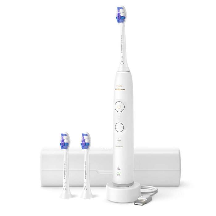 Brosse à dents électrique PHILIPS Sonicare 6100 HX740002 2 modes 3 intensités Coffret de voyage