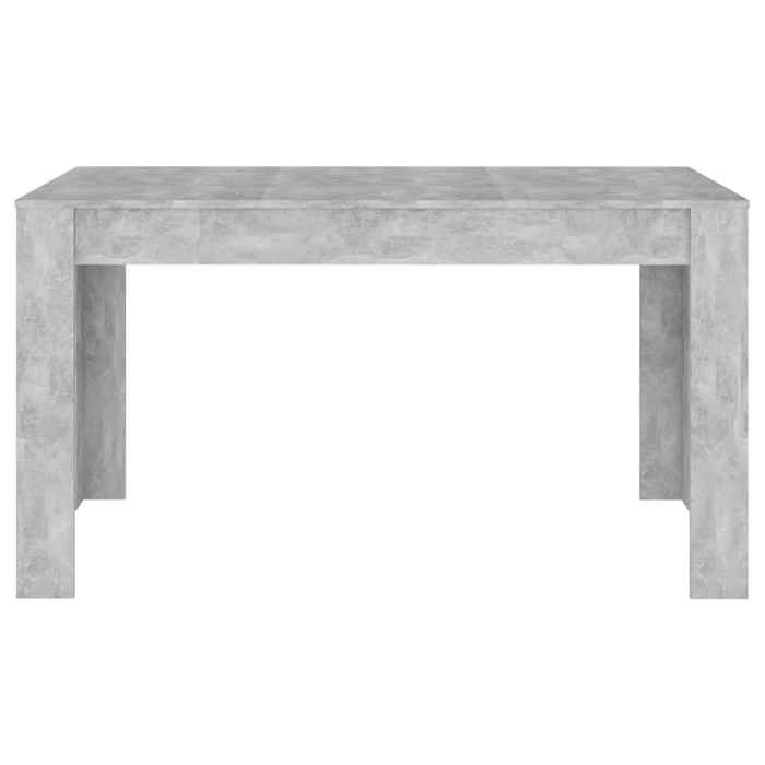 Table de salle à manger - Gris béton - 140x745x76 cm - MODERNE Table de salle à manger - Gris béton - 140x745x76 cm Aggloméré 4007