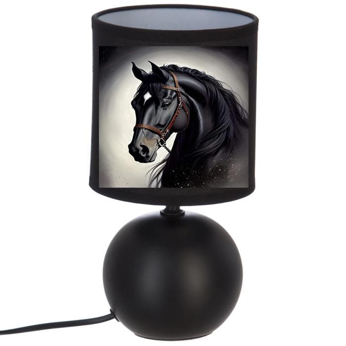 l idee all lampe de chevet noir cheval