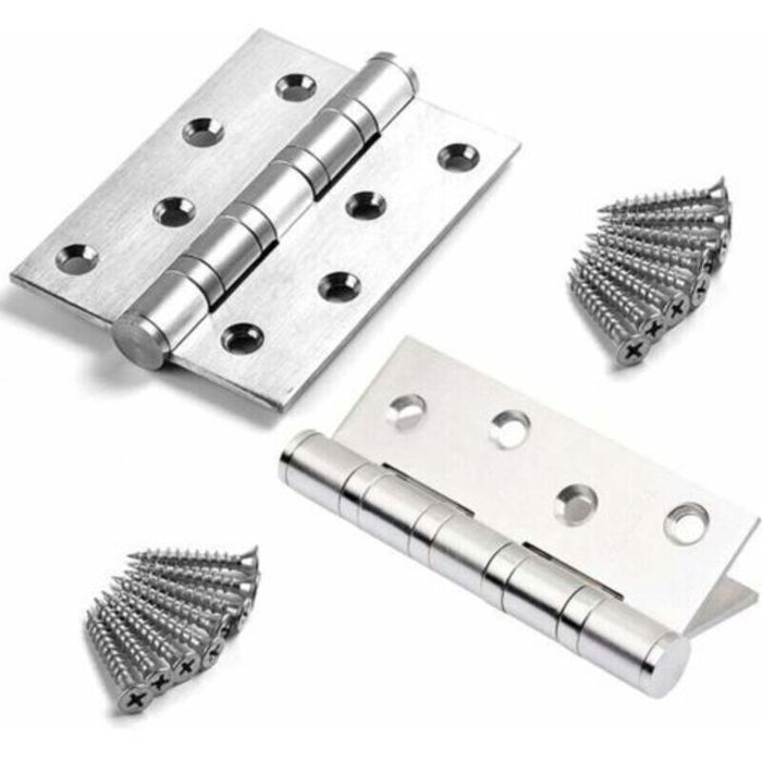 2Pcs Charniere Porte Lourde Exterieur Charnière InoxPaumelles Charniere Porte Bois Charnières Acier Inoxydable Connecteurs Maison