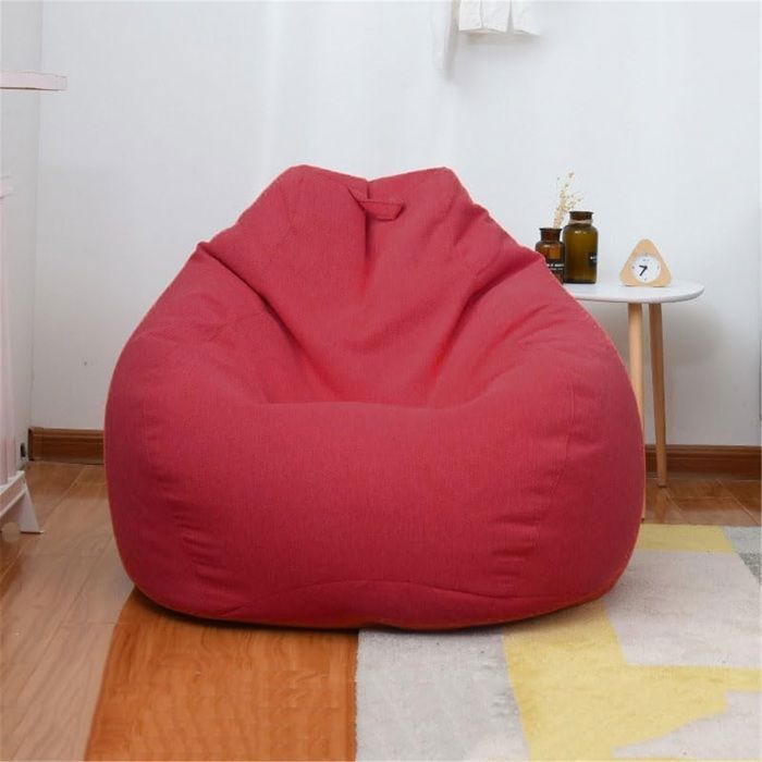 Highdi Pouf Poire Housse de pour Intérieur et Extérieur Fauteuils pour Salon Géant en Tissu(sans Remplissage) 80 x 90cm