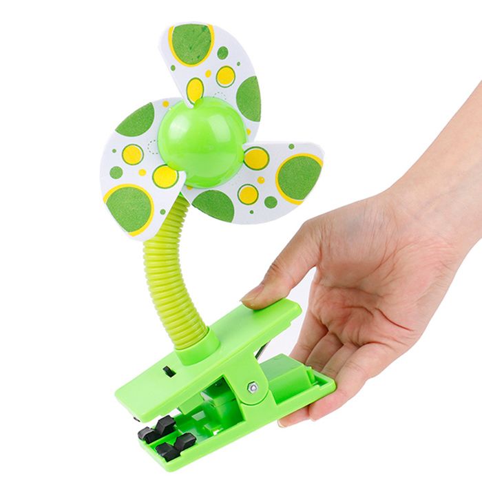 Ventilateur a pince - FAMICAM - main oscillant silencieux portable de bureau poche a piles clipper pour chambre leger portatif