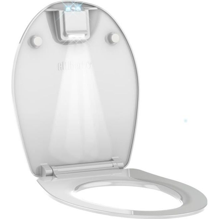 Abattant WC en thermodur avec éclairage par détection de mouvement LED NIGHTY 2