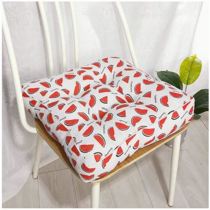 Coussin De Siège Extérieur Imperméable - Taille 45x45x5 Cm, Mousse Haute Densité 28D - Avec Sangles Anti-glissement Et Housse Lavable
