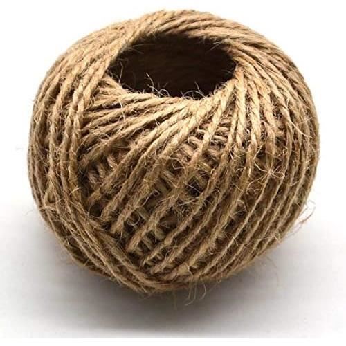 Corde De Ficelle De Jute Naturelle, 1 Rouleau (5 Mètres) Corde De Chanvre Naturel Toile De Jute