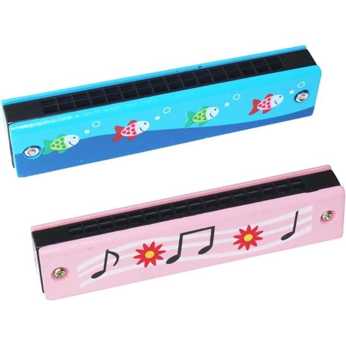 Harmonica Débutant PlandleLee - 16 Trous En Bois - Jouet Musical Enfant Et Initiation Musique
