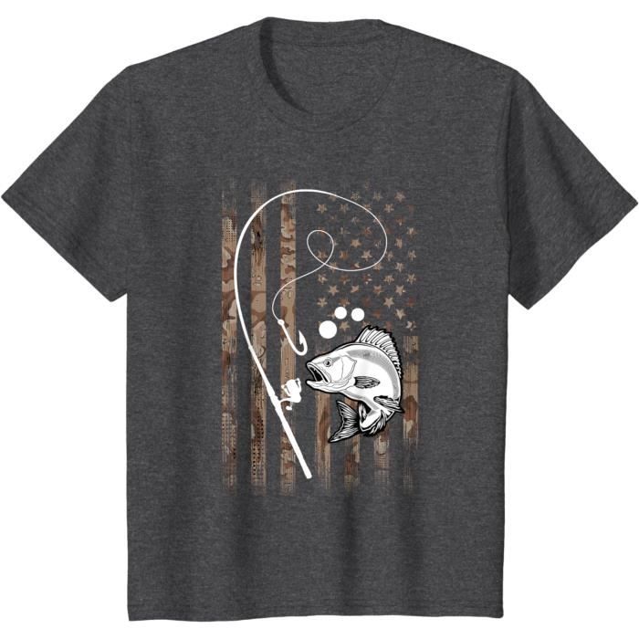 "Best Fishing Gift Idea" T-Shirt For Anglers - 100% Cotton - Made In USA - Black - Multiple Sizes