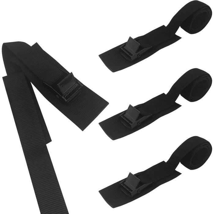 10 Sangles D'Arrimage KOSHIFU - 2x40cm - Boucle Métal Réglable - Pour Moto, Vélo, Bagages - 500kg Charge