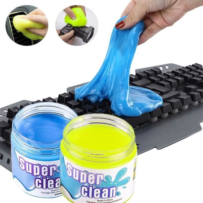 Gel Nettoyant Cleaning Voiture Clavier Réutilisable Slime Magique  anti-poussière