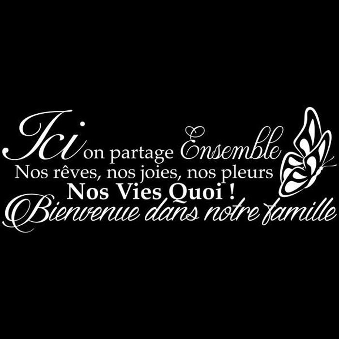 Stickers Citation Blanc Cdiscount
