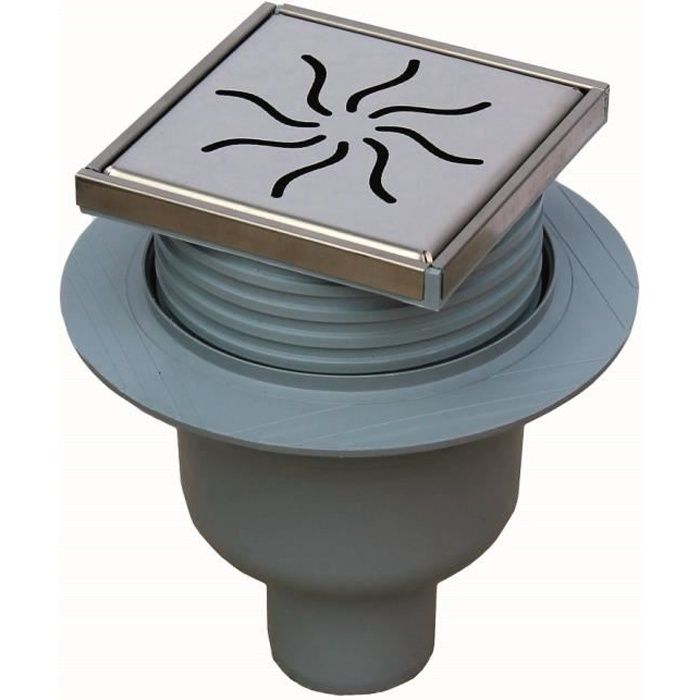 SIPHON BONDE DOUCHE ITALIENNE 100 X 100 MM VERTI Cdiscount Bricolage