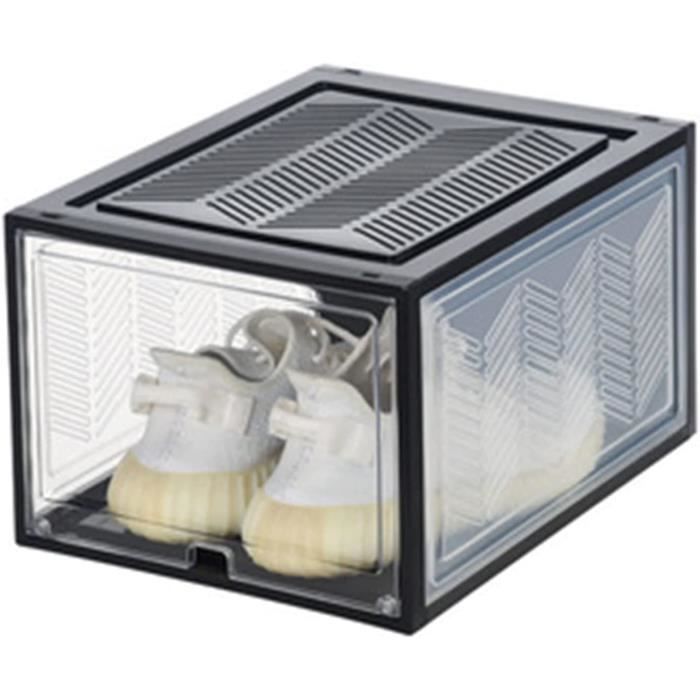 Armoire à Chaussures FCH - 40x30cm - 14 Grilles Cubes - Plastique Blanc