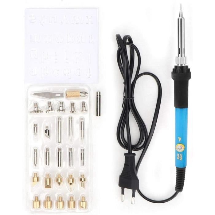 Kit De Gravure Sur Bois DIY - 26 Lettres En Laiton Pour Pyrogravure, Fer à Souder Inclus, 56 Pièces